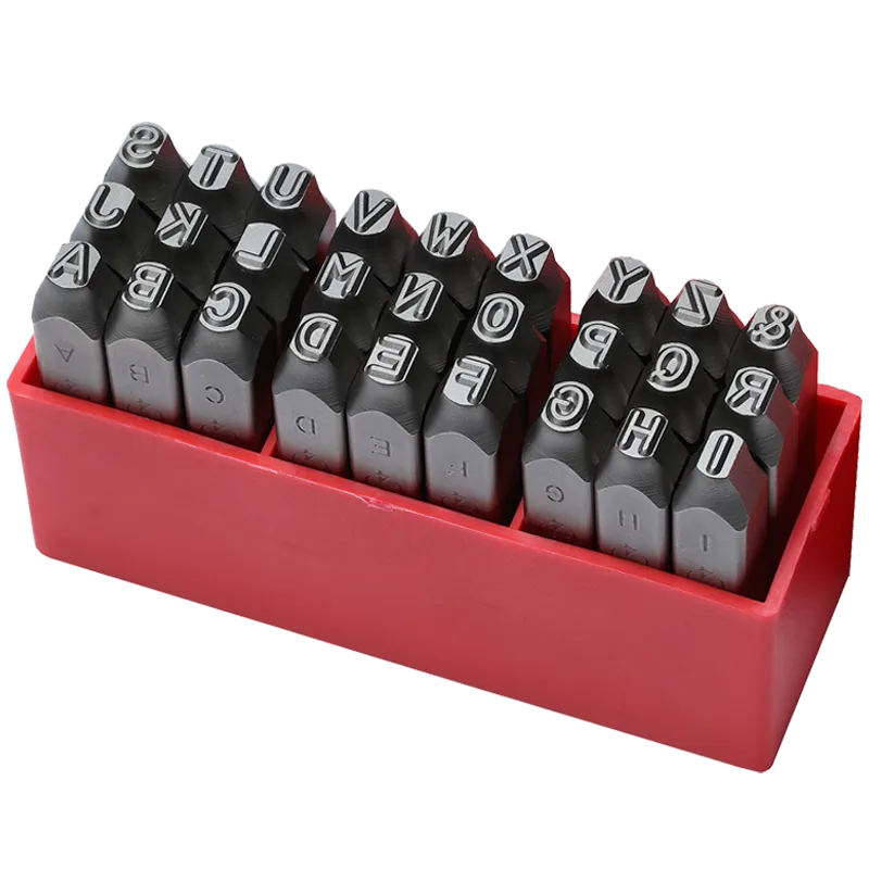 Flat face steel stamps